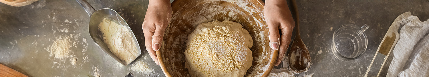 全粒粉で作ったパン生地